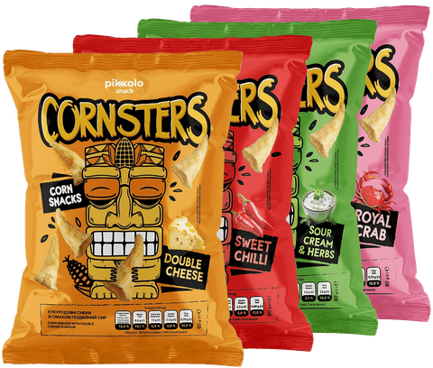 Новинка! Кукурудзяні снеки CORNSTERS